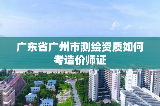 广东省广州市测绘资质如何考造价师证