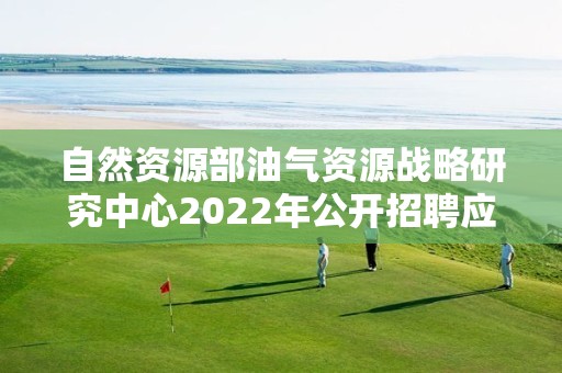 自然资源部油气资源战略研究中心2022年公开招聘应届毕业生拟聘人员公示