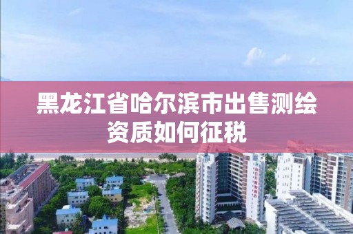 黑龙江省哈尔滨市出售测绘资质如何征税