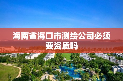 海南省海口市测绘公司必须要资质吗