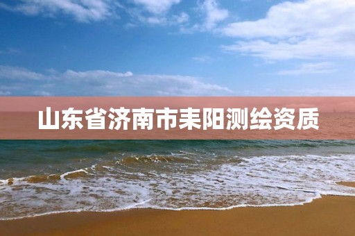 山东省济南市耒阳测绘资质