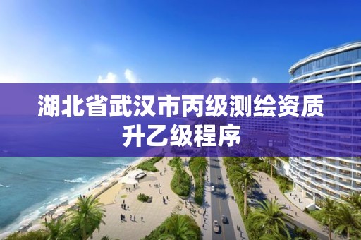 湖北省武汉市丙级测绘资质升乙级程序