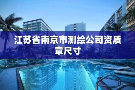 江苏省南京市测绘公司资质章尺寸