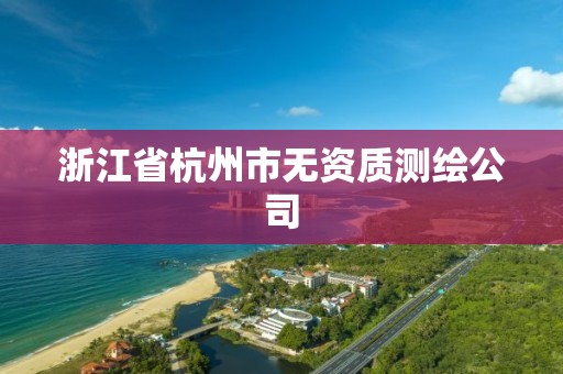 浙江省杭州市无资质测绘公司