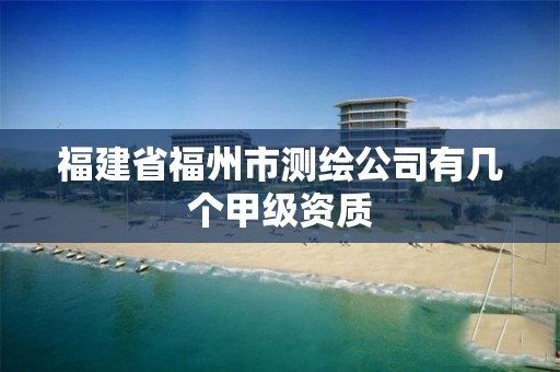 福建省福州市测绘公司有几个甲级资质