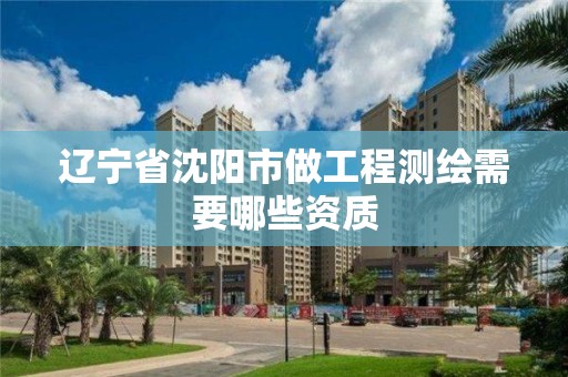 辽宁省沈阳市做工程测绘需要哪些资质