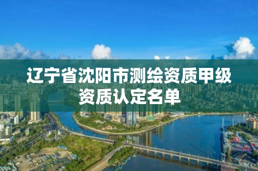 辽宁省沈阳市测绘资质甲级资质认定名单