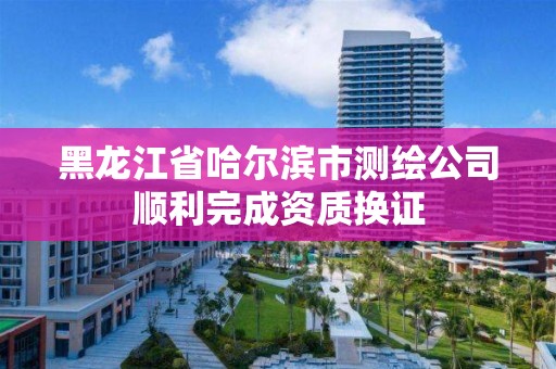 黑龙江省哈尔滨市测绘公司顺利完成资质换证