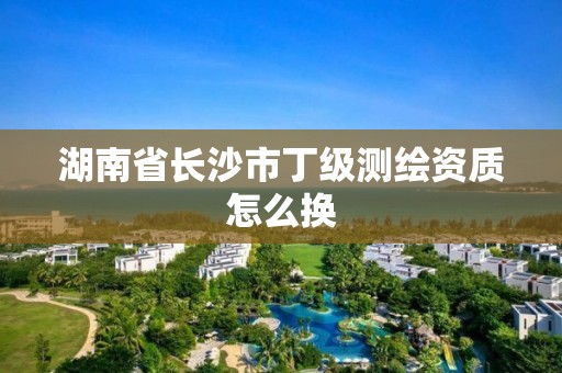 湖南省长沙市丁级测绘资质怎么换