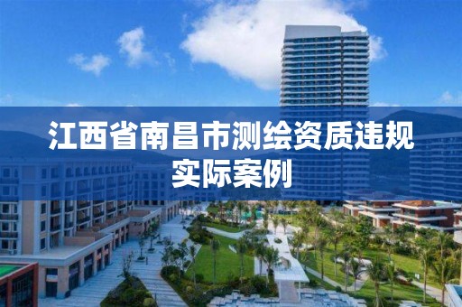 江西省南昌市测绘资质违规实际案例