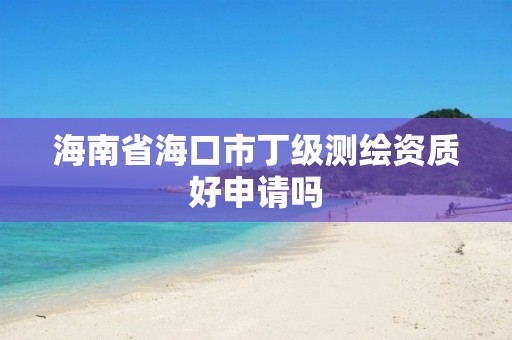 海南省海口市丁级测绘资质好申请吗