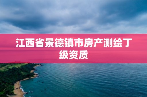 江西省景德镇市房产测绘丁级资质