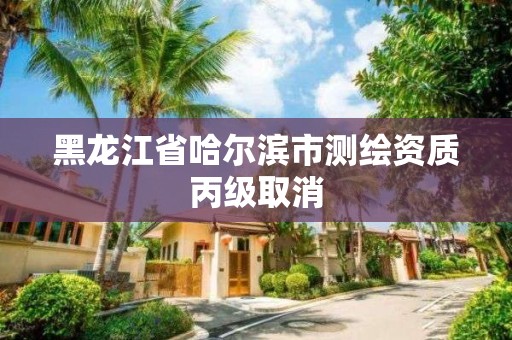 黑龙江省哈尔滨市测绘资质丙级取消