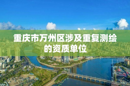 重庆市万州区涉及重复测绘的资质单位