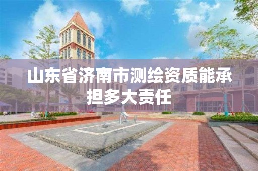 山东省济南市测绘资质能承担多大责任