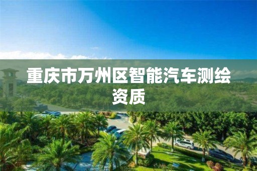 重庆市万州区智能汽车测绘资质