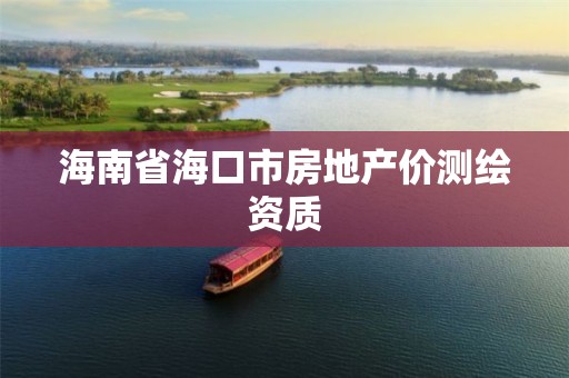 海南省海口市房地产价测绘资质