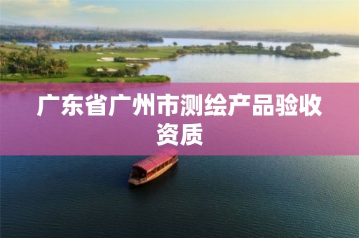 广东省广州市测绘产品验收资质