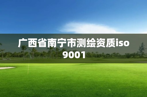 广西省南宁市测绘资质iso9001