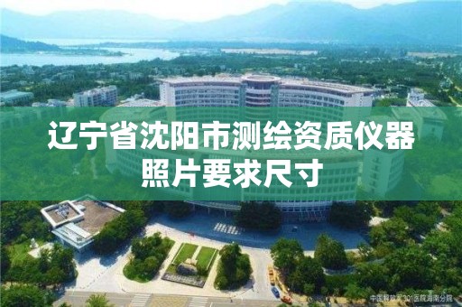 辽宁省沈阳市测绘资质仪器照片要求尺寸