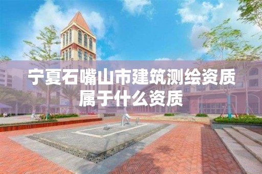 宁夏石嘴山市建筑测绘资质属于什么资质