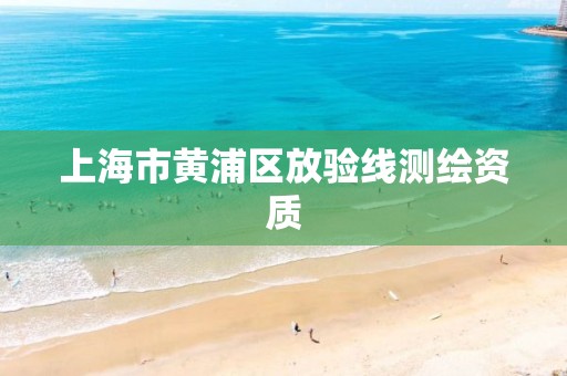 上海市黄浦区放验线测绘资质