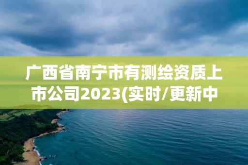 广西省南宁市有测绘资质上市公司2023(实时/更新中)