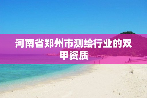 河南省郑州市测绘行业的双甲资质