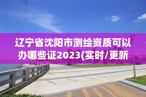 辽宁省沈阳市测绘资质可以办哪些证2023(实时/更新中)