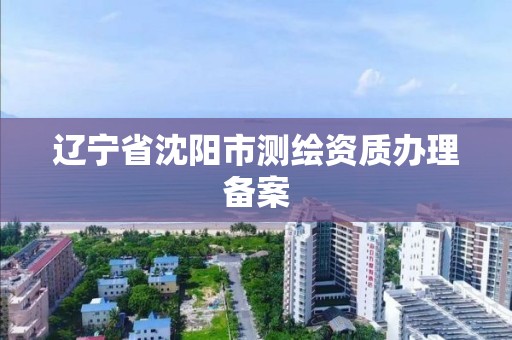 辽宁省沈阳市测绘资质办理备案