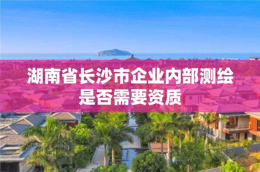 湖南省长沙市企业内部测绘是否需要资质