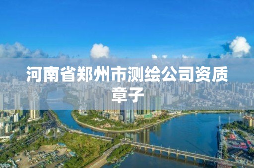 河南省郑州市测绘公司资质章子