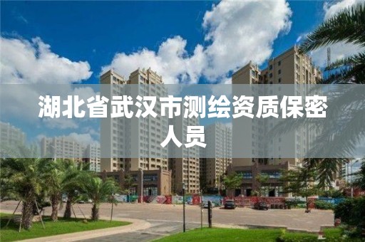 湖北省武汉市测绘资质保密人员