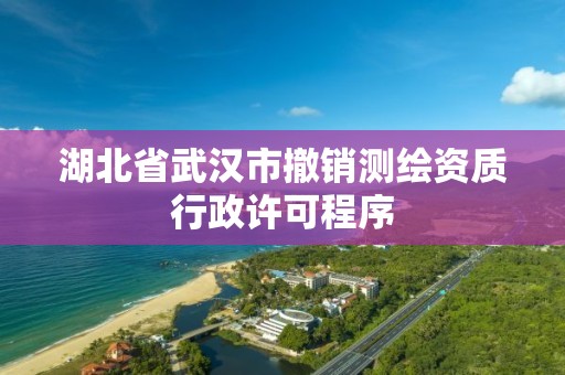 湖北省武汉市撤销测绘资质行政许可程序