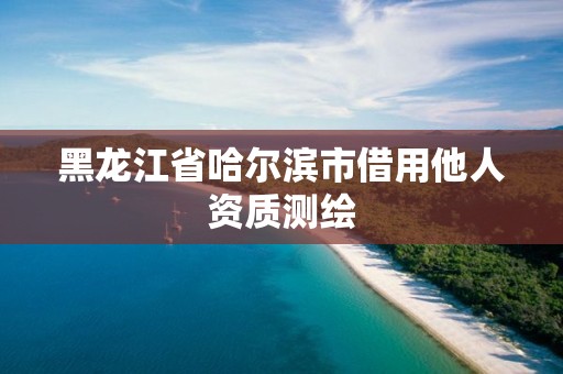 黑龙江省哈尔滨市借用他人资质测绘