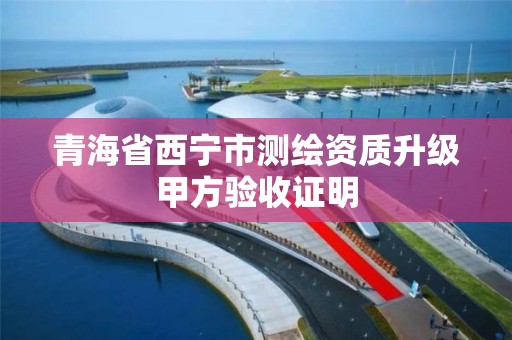 青海省西宁市测绘资质升级甲方验收证明