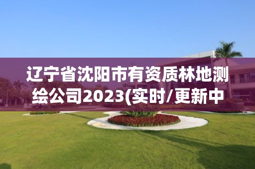 辽宁省沈阳市有资质林地测绘公司2023(实时/更新中)