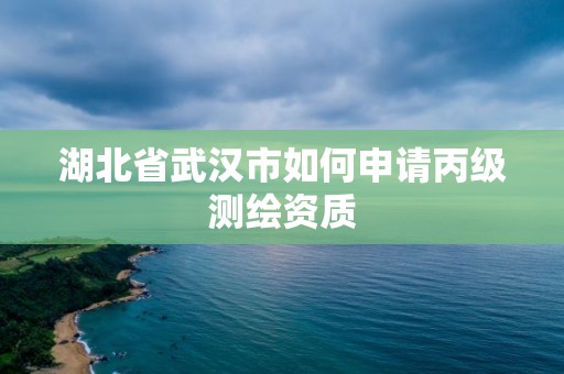 湖北省武汉市如何申请丙级测绘资质