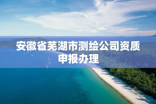 安徽省芜湖市测绘公司资质申报办理