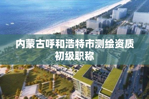 内蒙古呼和浩特市测绘资质初级职称