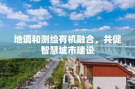 地调和测绘有机融合，共促智慧城市建设