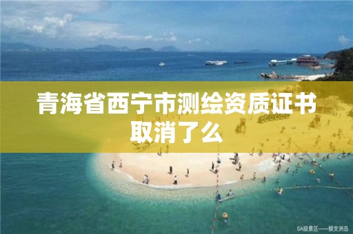 青海省西宁市测绘资质证书取消了么