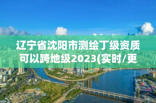 辽宁省沈阳市测绘丁级资质可以跨地级2023(实时/更新中)