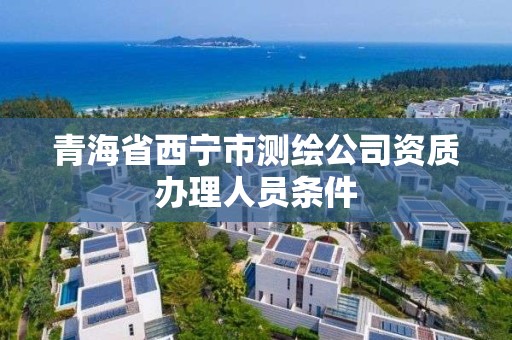 青海省西宁市测绘公司资质办理人员条件