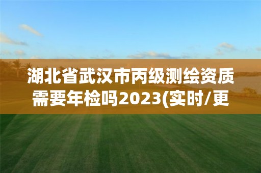 湖北省武汉市丙级测绘资质需要年检吗2023(实时/更新中)