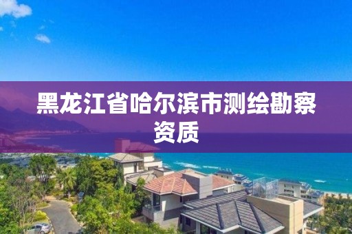 黑龙江省哈尔滨市测绘勘察资质