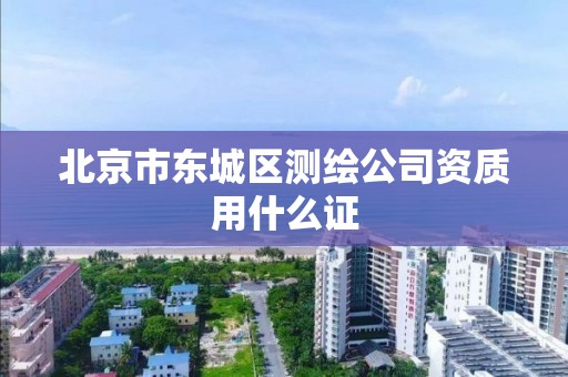 北京市东城区测绘公司资质用什么证