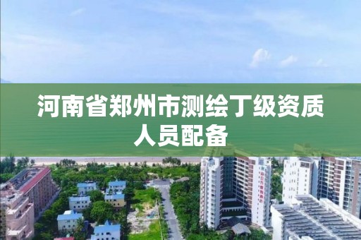 河南省郑州市测绘丁级资质人员配备