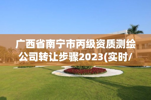 广西省南宁市丙级资质测绘公司转让步骤2023(实时/更新中)