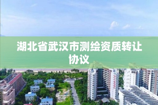 湖北省武汉市测绘资质转让协议